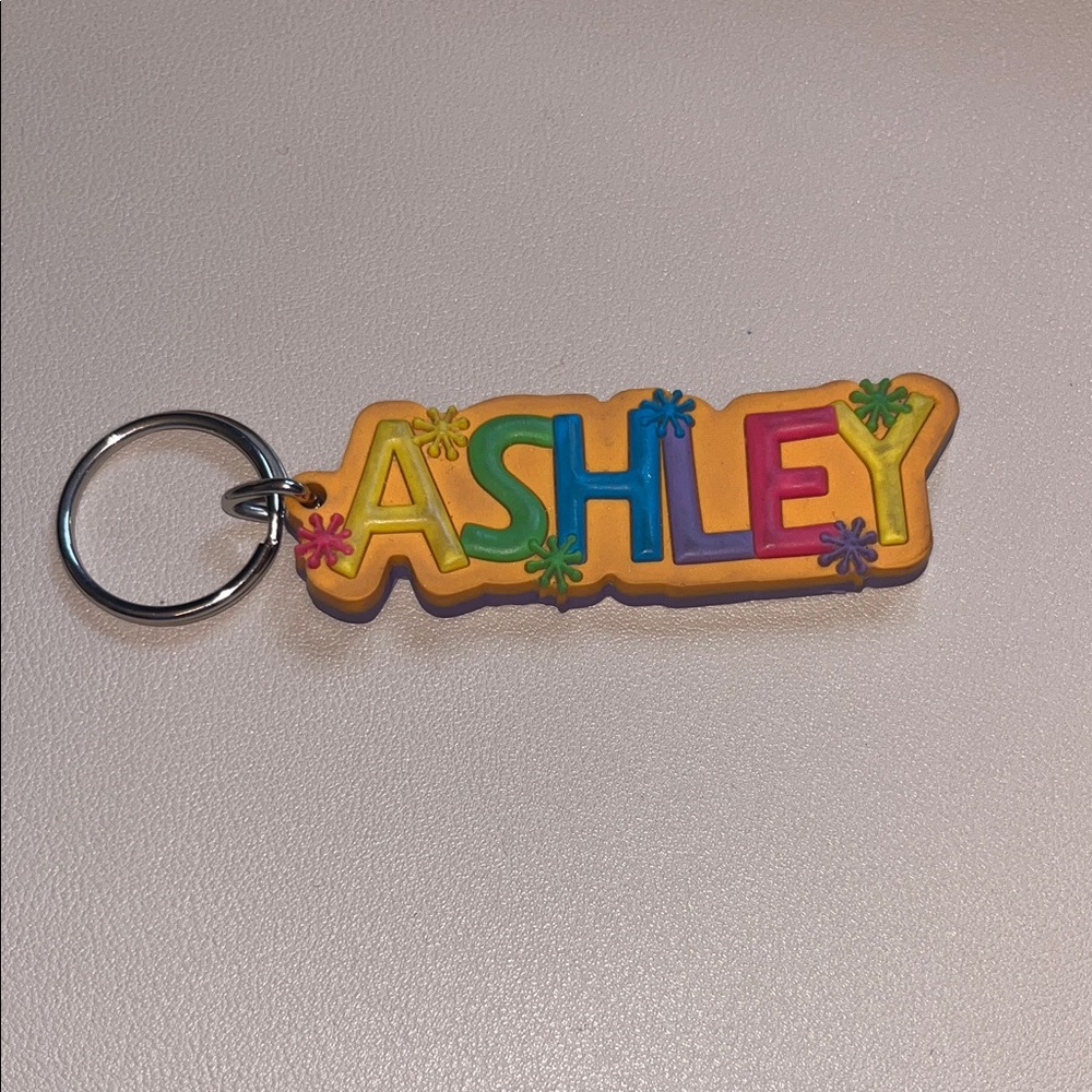 Colorful 'Ashley' Keychain